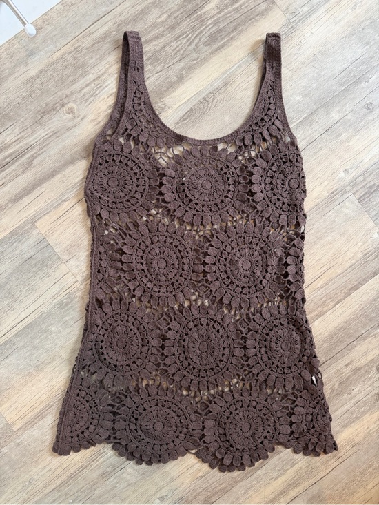 Abercrombie & Fitch Other - Abercrombie & Fitch Brown Crochet Swimsuit Cover Up